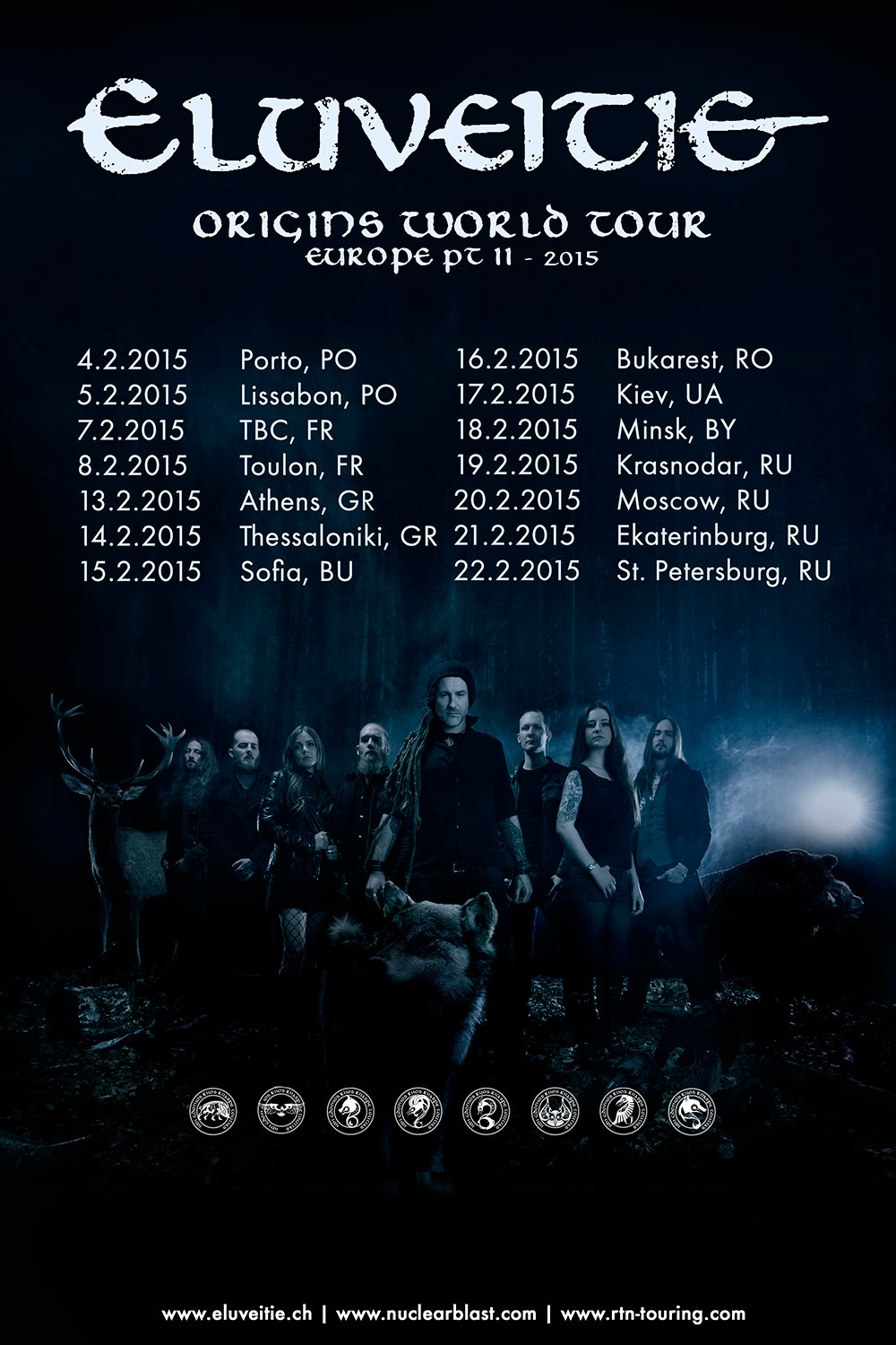 European Origins Tour 2015 (Европа) 